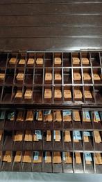 Vintage letterdoos met klankkaartjes (2 bakken), Ophalen of Verzenden, Gebruikt