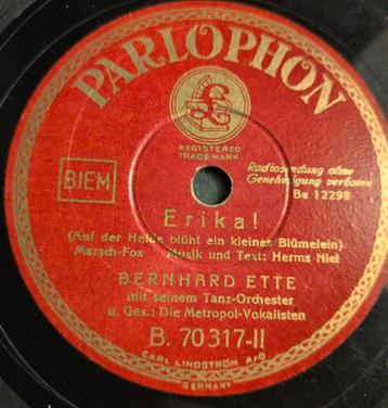 "Erika" Duits marslied wo2 Bernhard Ette  beschikbaar voor biedingen