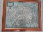 Repro van oude kaart van Drenthe in lijst, Boeken, Atlassen en Landkaarten, Nederland, Voor 1800, Zo goed als nieuw, Landkaart