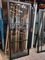 83x211,5cm binnendeur stomp Staal look zwart rook glas SL8, Ophalen, 80 tot 100 cm, ., Glas