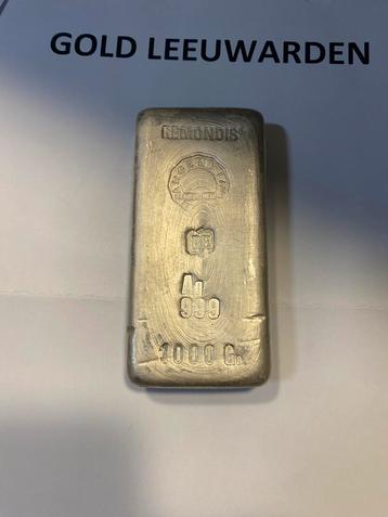 Remondis 1000 Gr. 1 kilo zilverbaar zilver 999 LBMA