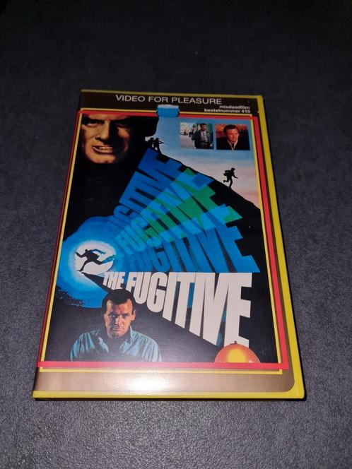 RHE FUGITIVE. EX RENTAL VHS. VIDEO FOR PLEASURE, Cd's en Dvd's, VHS | Film, Zo goed als nieuw, Horror, Ophalen of Verzenden