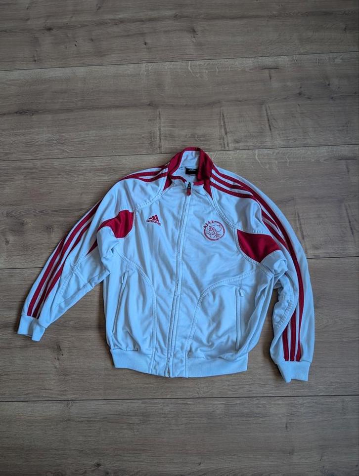 AFC Ajax – Trainingsjack / Track Jacket – Adidas, Kleding | Heren, Sportkleding, Zo goed als nieuw, Voetbal, Rood, Ophalen of Verzenden