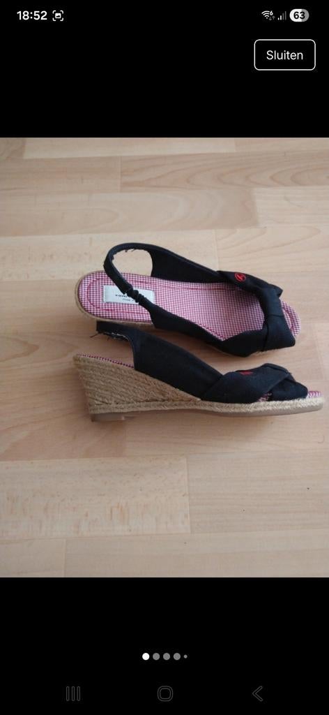 Dames schoenen, Blauw, Zo goed als nieuw, Sandalen of Muiltjes, Tom Tailor