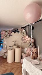 Babyshower decoratie setting teddy thema ballonnenboog, Ophalen of Verzenden