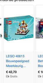 Lego Disney alladin 40613, Ophalen of Verzenden, Zo goed als nieuw