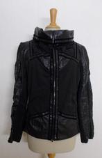 Apart leer/stof zwart jasje van Zaek (Dutch design) 40, Maat 38/40 (M), Verzenden, Zwart, Zo goed als nieuw