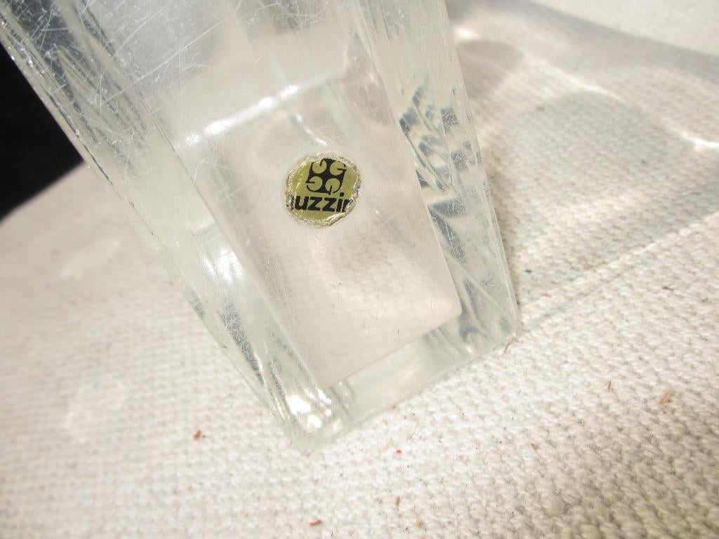 Vintage Guzzini plexiglas vaas design Fabio Manlio Ciocca, Ophalen of Verzenden