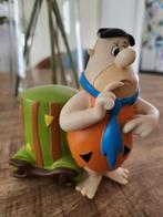 The Flintstones Fred met Kar Spaarpot Beeld, Verzamelen, Verzenden, Overige figuren, Zo goed als nieuw, Beeldje of Figuurtje