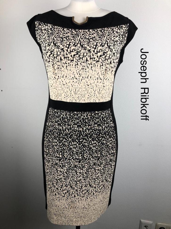 Joseph Ribkoff Jurk  (mt: 46) 19,4/8589, Kleding | Dames, Jurken, Zo goed als nieuw, Maat 46/48 (XL) of groter, Zwart, Knielengte