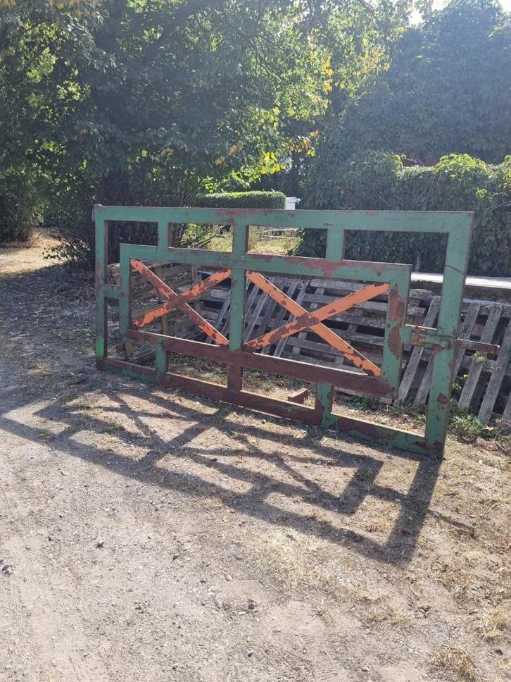 Ijzeren poort, Tuin en Terras, Tuinpoorten, Gebruikt, Draaipoort, IJzer, Minder dan 100 cm, 200 cm of meer, Ophalen