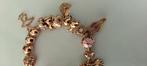 Rose gouden armband met rose gouden bedels, Ophalen of Verzenden, Zo goed als nieuw, Goud