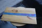 Handmade snijplank/ dienblad met een epoxy rivier, Ophalen of Verzenden, Nieuw
