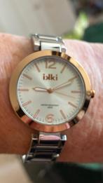Ikki bicolor horloge, Sieraden, Tassen en Uiterlijk, Horloges | Dames, Overige merken, Staal, Gebruikt, Staal