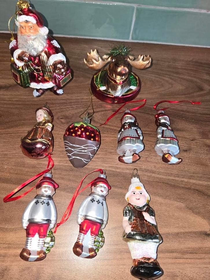 Aparte kerstballen  figuren, Diversen, Kerst, Zo goed als nieuw, Ophalen of Verzenden