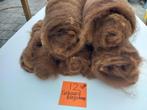nr 12 Gekaarde wol van een Bergschaap lam 1,2 kg, Ophalen of Verzenden, Nieuw