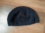 Zwart gehaakt mutsje, Ophalen of Verzenden, Zo goed als nieuw, Meisje