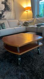 Salon tafel, industriële look, met wielen, Huis en Inrichting, Tafels | Salontafels, Gebruikt, 50 tot 100 cm, Vierkant, Minder dan 50 cm