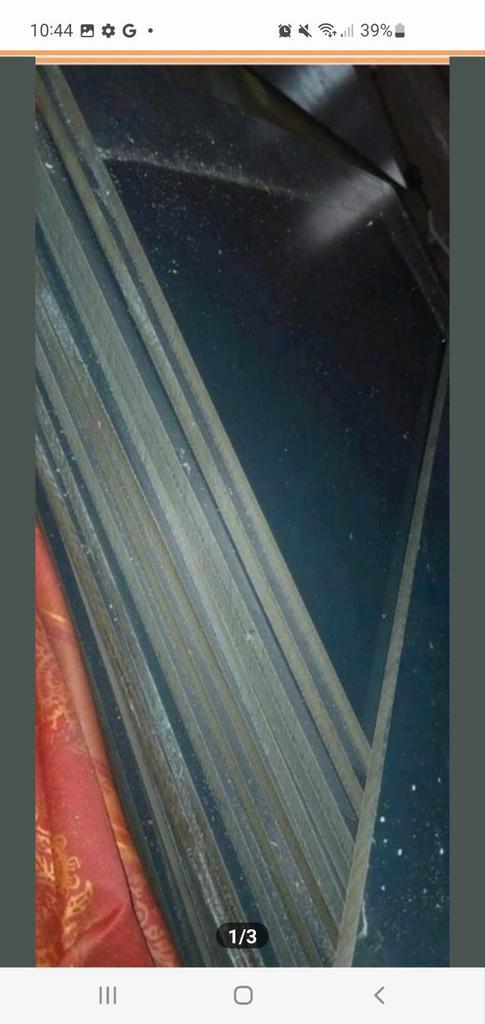 Nieuwe Trespa platen antraciet - 33 stuks, Doe-het-zelf en Verbouw, Platen en Panelen, Nieuw, HPL, Minder dan 20 mm, Ophalen