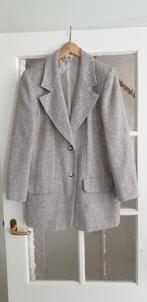 Vintage New Fast jas crème / grijs gemêleerd, Beige, Ophalen of Verzenden, New Fast, Maat 36 (S)