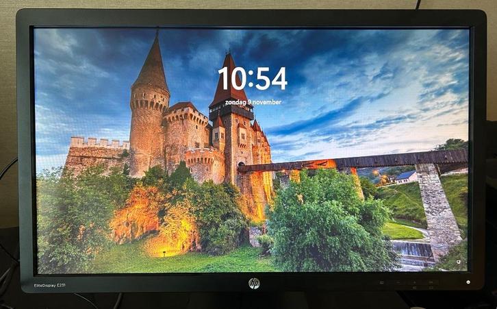 HP EliteDisplay E231 (Full HD, 23 inch), 2 stuks beschikbaar, Computers en Software, Monitoren, Zo goed als nieuw, 60 Hz of minder