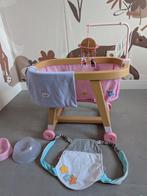 Baby born wiegje. Gratis baby born potje en een draagzak, Kinderen en Baby's, Speelgoed | Poppen, Ophalen, Gebruikt, Babypop