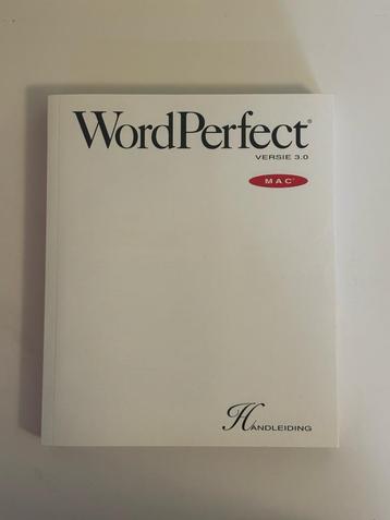 Apple WordPerfect 3.0 handleiding (NL) – zo goed als nieuw beschikbaar voor biedingen
