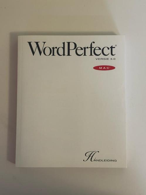 Apple WordPerfect 3.0 handleiding (NL) – zo goed als nieuw, Computers en Software, Vintage Computers, Ophalen of Verzenden