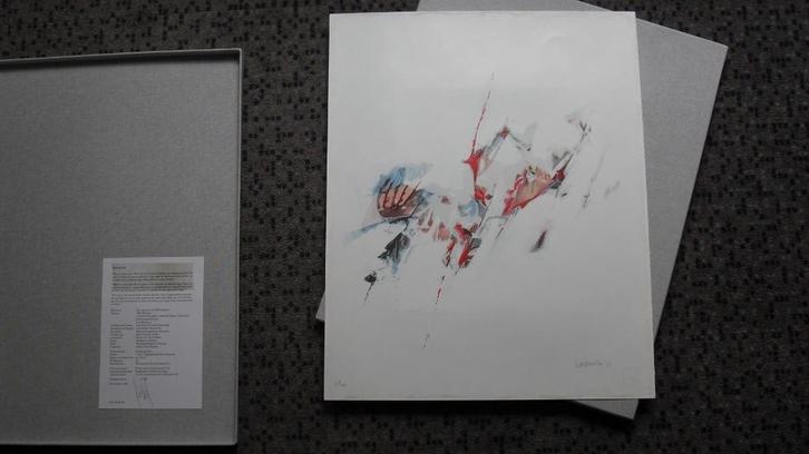 LEO MUSCH ; cassette, gesign litho en gesign boek, Antiek en Kunst, Kunst | Litho's en Zeefdrukken, Ophalen of Verzenden