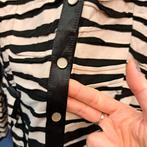 Gerry Weber blazer zandbeige/zwart gestreept mt 42 nr 44300, Gerry weber, ., Zwart, Maat 42/44 (L)