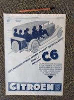 Citroën reclame uit 1929, Ophalen of Verzenden, Gebruikt, Auto's