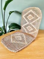 Vintage rotan fauteuil beschermer inlay Ibiza stijl, Ophalen of Verzenden, Gebruikt