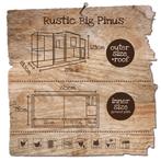 Woodland kippenhok Rustic Big Pinus, Dieren en Toebehoren, Pluimvee | Toebehoren, Ophalen of Verzenden, Nieuw, Kippenhok of Kippenren