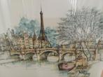 ️❤️ Mooie prent Eiffeltoren in lijst 78x67 cm afhalen, Ophalen