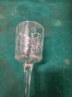 waxinehouder glas met decorprent, Ophalen of Verzenden, 'T Olde Gre-j, Info@toldegrej.nl, Endepoelstraat 20f Didam