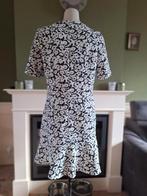 Caroline Biss wit zwarte bloemen jurk mt 40, Maat 38/40 (M), Verzenden, Wit, Zo goed als nieuw