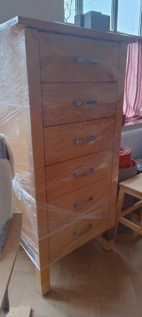 Ikea Method robuuste hoge houten ladekast - Perfecte Staat, Huis en Inrichting, Kasten | Dressoirs, Zo goed als nieuw, 50 tot 100 cm