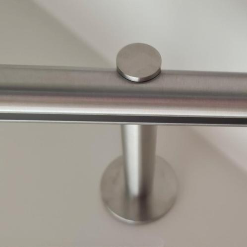 NIEUWE gordijnroede rvs 271 cm, 28 mm diameter, Huis en Inrichting, Stoffering | Gordijnen en Lamellen, Nieuw, Minder dan 100 cm