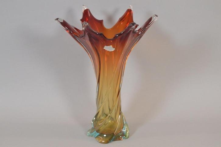 Murano vaas  - herfst, Antiek en Kunst, Kunst | Designobjecten, Ophalen of Verzenden