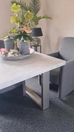Super mooie grijze tafel 2.60x1.00m., Huis en Inrichting, Tafels | Eettafels, Ophalen, 200 cm of meer, 50 tot 100 cm, Zo goed als nieuw