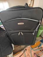 Zwarte rolkoffer - Anne Gregory, Uitschuifbare handgreep, Gebruikt, 50 tot 60 cm, Ophalen of Verzenden