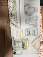 Canvas Wanddecoratie met Lampjes, Ophalen, Gebruikt