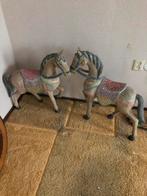 2 mooie houten paardjes, Antiek en Kunst, Antiek | Speelgoed, Ophalen