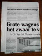 Renault Clio o.a. RSi 1995 4 pag., Verzenden, Zo goed als nieuw, Renault