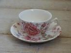 1x Kop-en-schotel, Johnson Brothers, ROSE CHINTZ, als nieuw
