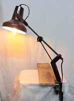 Vintage Bruns Architectenlamp design bureaulamp jaren 60, Ophalen of Verzenden, Gebruikt, Metaal, Vintage