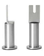 IKEA Boxspring poten, bedpoten RVS 10cm, 8 stuks, Nieuwstaat, Huis en Inrichting, Ophalen of Verzenden, Zo goed als nieuw, Tweepersoons