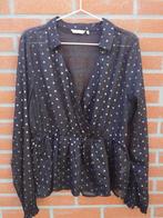 doorschijnend blousje met shiny stippen distrikt the sting m, Ophalen, The Sting, Zwart, Maat 46/48 (XL) of groter