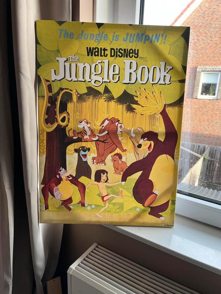 Jungle Boek Canvas - Disney Klassieker, Antiek en Kunst, Kunst | Overige Kunst, Ophalen of Verzenden