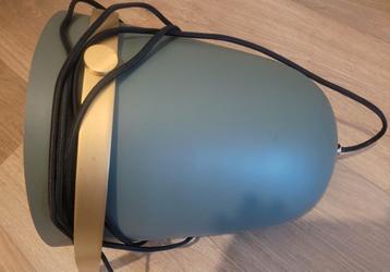 Groene Vloerlamp met Messing Binnenkant beschikbaar voor biedingen